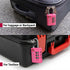 Fosmon TSA Approved Pink Locks for Luggage. Cute Locker Suitcase Lock with Open Alert Indicator, 3 Digit Combination Padlock with Alloy Body for Travel, Backpack Zipper Anti Theft, Gym, Women- 2 Pack