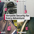 Fosmon TSA Approved Pink Locks for Luggage. Cute Locker Suitcase Lock with Open Alert Indicator, 3 Digit Combination Padlock with Alloy Body for Travel, Backpack Zipper Anti Theft, Gym, Women- 2 Pack