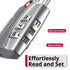 Open Alert Indicator TSA Accepted 3 Digit Combination Luggage Lock - Silver