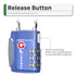 TSA Accepted 3 Digit Combination Cable Luggage Lock - Blue