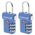 Open Alert Indicator TSA Accepted 3 Digit Combination Luggage Lock - Blue