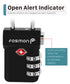 Open Alert Indicator TSA Accepted 3 Digit Combination Luggage Lock - Black
