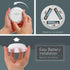 Wireless LED Puck Light with Remote Control (Battery Powered) - White