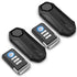 Fosmon 113dB Waterproof Wireless Anti-Theft Vibration Alarm with Remote Control - Black - 2 Pack