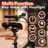 Fosmon Anti-Theft Rectangle Bike Taillight & Headlight w/ Remote Control - Black