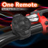 Fosmon Anti-Theft Rectangle Bike Taillight & Headlight w/ Remote Control - Black