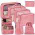 8-Piece Complete Travel Luggage Organizer Set