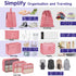 8-Piece Complete Travel Luggage Organizer Set