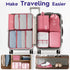 8-Piece Complete Travel Luggage Organizer Set