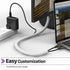 Expandable Braided Cable Sleeve for Cables - 10ft