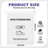 Fosmon Shoe Bags for Travel, Drawstring Shoe Bag Organizer, Travel Shoe Bags for Packing in Suitcase Gym Travelling, Waterproof Shoe Travel Bag