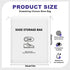Waterproof Translucent Design Adjustable Drawstring Closure Shoe Bag (13 x 17”)