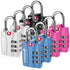 Fosmon 8 Pack TSA Locks for Luggage, Combination Luggage Locks TSA Approved Travel Locks, Easy to Set Suitcase Lock for Travel Baggage Backpack Gym