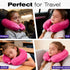 Fosmon Kids Travel Pillow, Kids Neck Pillows for Travel, Memory Foam Travel Pillow for Kids, Travel Neck Pillow with Washable Cover & Ear Plugs