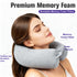 Fosmon Fully Adjustable Support U-Shaped Memory Foam Neck Pillow - Gray