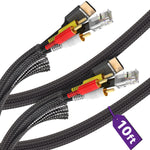 Fosmon 10ft Cable Sleeve Cover, Wire Cable Management, Wire Organizers for Cord Management, Video Audio Cable Power Cord Protectors from Pets No Chew