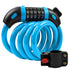 Fosmon Bike Lock Cable (4 Feet), Heavy Duty 5-Digit Self Coiling Resettable Combination Code, Bicycle Chain Flexible Steel Security Cable Lock with Bike Mount Holder