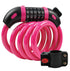 Fosmon Bike Lock Cable (4 Feet), Heavy Duty 5-Digit Self Coiling Resettable Combination Code, Bicycle Chain Flexible Steel Security Cable Lock with Bike Mount Holder