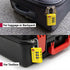 Fosmon TSA Approved Locks for Luggage. Suitcase Locks with Open Alert Indicator, 3 Digit Combination Padlock with Alloy Body for Travel, Backpack Zipper Anti Theft, Locker, Gym, Gun Case, Tent- 4 Pack