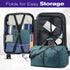 Fosmon Foldable 65L Duffle Bag with Shoes Compartment for Travel and Gym