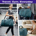 Fosmon Foldable 65L Duffle Bag with Shoes Compartment for Travel and Gym