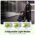 Fosmon 5-in-1 Baby Stroller Fan with Flexible Tripod, Rechargeable 5000mAh Portable Fan with Bluetooth Speaker & RGB Night Light