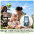 Fosmon 5-in-1 Baby Stroller Fan with Flexible Tripod, Rechargeable 5000mAh Portable Fan with Bluetooth Speaker & RGB Night Light