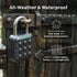 Fosmon Digital Combination Padlock, IP67 Waterproof 6-Digit Keypad Locker Lock for Gym, School, Gates and Sheds