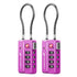 Fosmon TSA Approved Luggage Cable Lock, 4-Digit Combination & Open Indicator