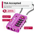 Fosmon TSA Approved Luggage Cable Lock, 4-Digit Combination & Open Indicator