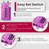 Fosmon TSA Approved Luggage Cable Lock, 4-Digit Combination & Open Indicator