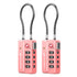 Fosmon TSA Approved Luggage Cable Lock, 4-Digit Combination & Open Indicator
