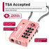 Fosmon TSA Approved Luggage Cable Lock, 4-Digit Combination & Open Indicator