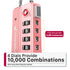 Fosmon TSA Approved Luggage Cable Lock, 4-Digit Combination & Open Indicator