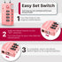Fosmon TSA Approved Luggage Cable Lock, 4-Digit Combination & Open Indicator