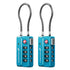Fosmon TSA Approved Luggage Cable Lock, 4-Digit Combination & Open Indicator