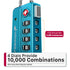 Fosmon TSA Approved Luggage Cable Lock, 4-Digit Combination & Open Indicator