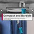 Fosmon TSA Approved Luggage Cable Lock, 4-Digit Combination & Open Indicator