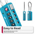 Fosmon TSA Approved Luggage Cable Lock, 4-Digit Combination & Open Indicator
