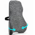 Fosmon Lumbar Support Pillow, Large Ergonomic Memory Foam Back Cushion for Office Chair & Car, Black