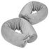 Fosmon Adjustable Universal Joint Neck Pillow, Memory Foam U-Shaped Travel Support - Light Gray
