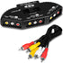 3-Way Audio Video AV RCA Composite Switch Selector Box Splitter Combiner