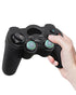 Fosmon Silicone Thumb Grip Caps for PS3, PS4, PS5, Xbox 360, Xbox One S/X, and Xbox Series S/X Gamepads - White/Green (4 pack / 2 Pair)