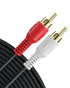 Fosmon 2-RCA Male to Male Stereo Audio Cable, Dual RCA Connector for Clear Sound - 6FT