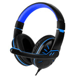 3.5mm Over the Ear Gaming Headset with Microphone and Audio Controls for PS4, Smartphones, and Tablets