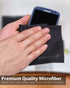 Fosmon Microfiber Cleaning Cloth - 6 x 7 inches - Black- 15 Pack
