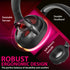 Gaming 3.5mm+USB LED Stereo Headset with Microphone and Audio Controls Black w/ Red LED