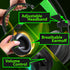 Gaming 3.5mm+USB LED Stereo Headset with Microphone and Volume Control – Black w/ Green LED
