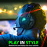 Gaming 3.5mm+USB LED Stereo Headset with Microphone and Volume Control – Black w/ Green LED