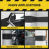 Fosmon Garage Wall Protector 78"x7.8"x0.25" (2 Roll), Diamond Shape EVA Foam (Withstand Up to 300LB Impact) with Fiberglass Mesh Self Adhesive Foam Strip for Car Door Bumper Guard Parking Assist